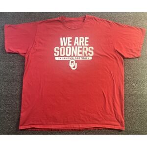 Fanatics Red Oklahoma Sooners Football Short Sleeve T-Shirt Men's 3XL We Are One